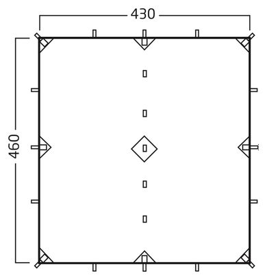 Nordisk Voss 20 PU-Plane, grün