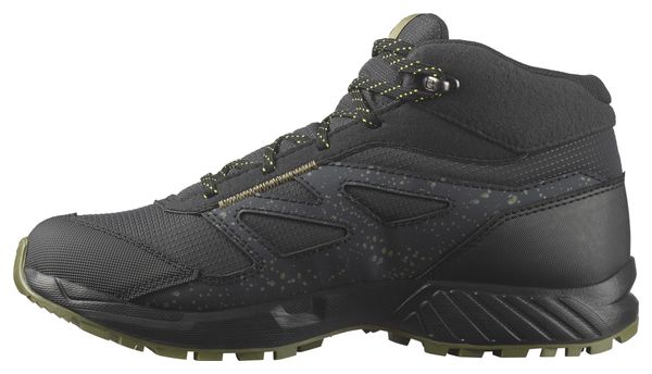 Salomon Outway Mid CSWP Junior Wanderschuhe Schwarz Kinder