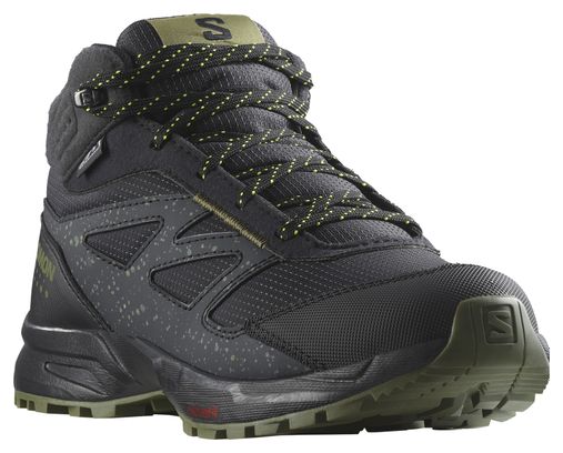 Salomon Outway Mid CSWP Junior Wandelschoenen Zwart Kind