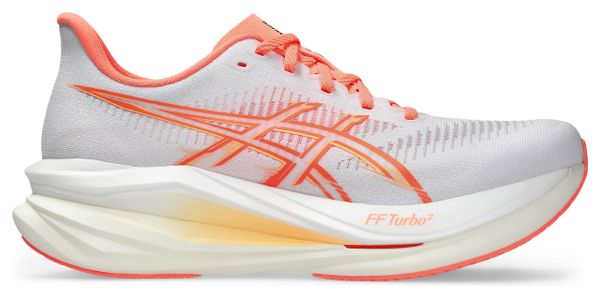 Zapatillas de running Asics Sonicblast 2 blancas/naranjas para mujer