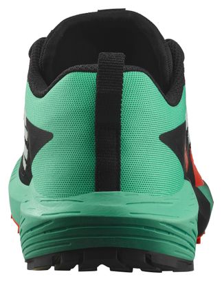 Salomon Sense Ride 5 Trail Shoes Black/Green/Red