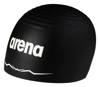 Gorro de natación Arena Aquaforce Wave Negro/Blanco