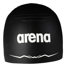 Gorro de natación Arena Aquaforce Wave Negro/Blanco