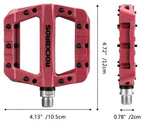 Pedals bike mountain lightweight red