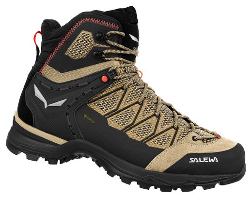 Damen-Wanderschuhe Salewa Mountain Trainer Lite Mid Gore-Tex Beige/Schwarz
