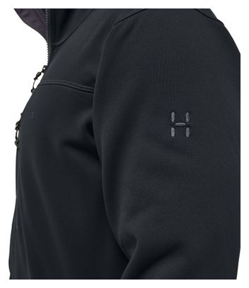 Polaire à capuche Haglöfs Rosson Mid Noir Homme