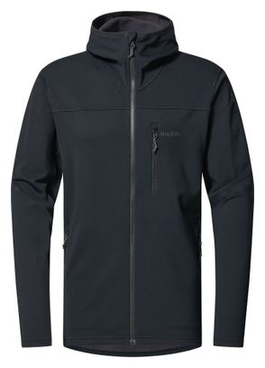 Polaire à capuche Haglöfs Rosson Mid Noir Homme