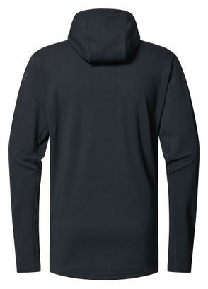 Polaire à capuche Haglöfs Rosson Mid Noir Homme