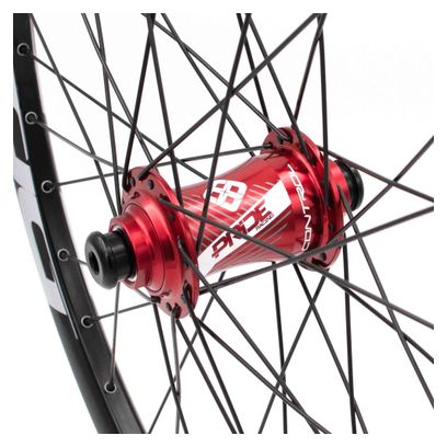 Paire de Roues Alu Cruiser Pride Control V1 V-Brake Red