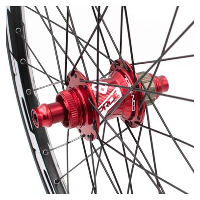 Paire de Roues Alu Cruiser Pride Control V1 V-Brake Red