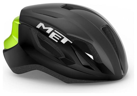 MET Strale Helmet Black Yellow Fluo Reflective Glossy