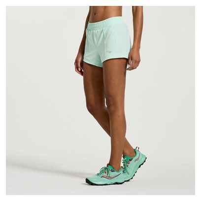 Saucony Outspace Women's Shorts 3in Green