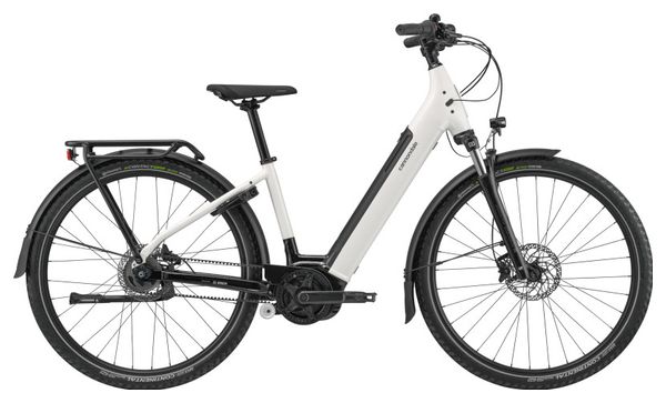 Cannondale Mavaro Neo 4 Bicicleta eléctrica de ciudad Shimano Nexus 5S Correa 500 Wh 29'' Blanco
