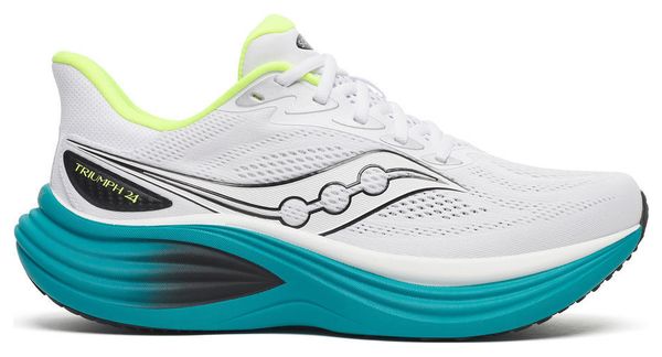 Saucony Triumph 24 hardloopschoenen, wit/blauw, heren