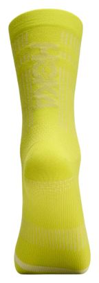 Chaussettes Hoka Run Crew Jaune