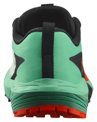 Chaussures de Trail Femme Salomon Sense Ride 5 Vert/Rouge