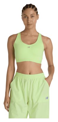 New Balance Essential Run sportbeha geel dames
