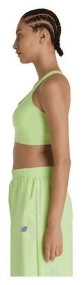 New Balance Essential Run sportbeha geel dames