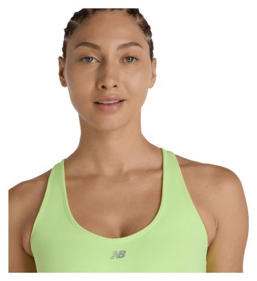New Balance Essential Run sportbeha geel dames