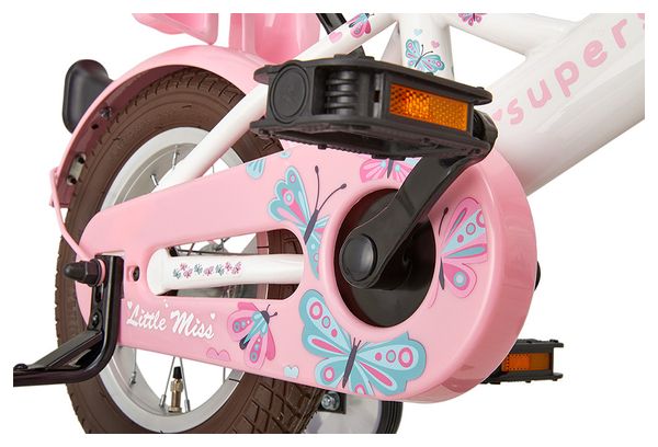 Vélo enfant SuperSuper Little Miss - 12 pouces - Blanc