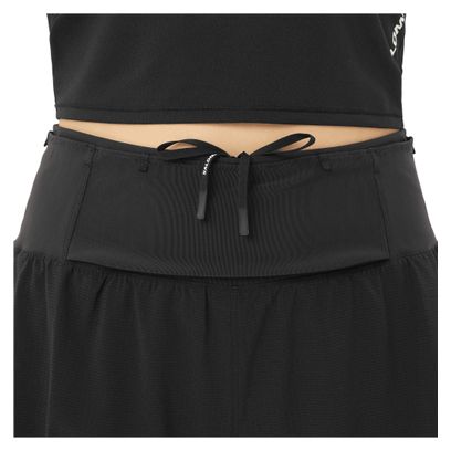 Short 2-en-1 Salomon Sense Aero Trail 4in Noir Femme