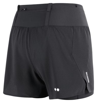 Short 2-en-1 Salomon Sense Aero Trail 4in Noir Femme