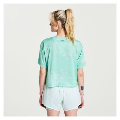 Maillot Manches Courtes Femme Saucony Elevate Run Vert