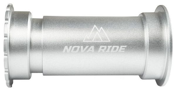 Boitier de pédalier Nova Ride BB86 (PF86 / PF41) 24mm - Argent