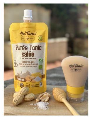 Meltonic Purée Énergétique Purée Tonic Salée Cacahuètes / Miel / Fleur de Sel / Gelée Royale 165g