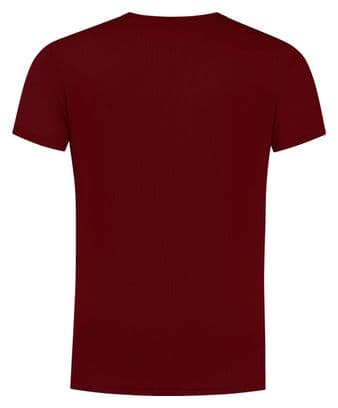 T-Shirt De Sport Manches Courtes Rogelli - Homme - Bordeaux