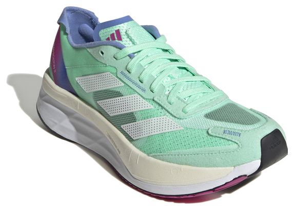 Refurbished Product - adidas running shoes Adizero Boston 11 Green Pink Women