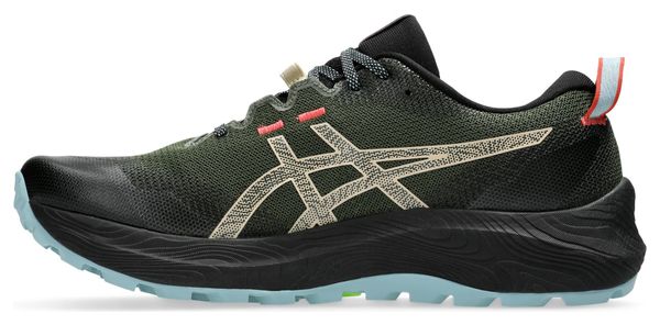 Shoes Deals Asics Gel Cumulus 12 Homme France Asics Gel-Trabuco 12  Khaki/Black/Blue Men's Trail Shoes