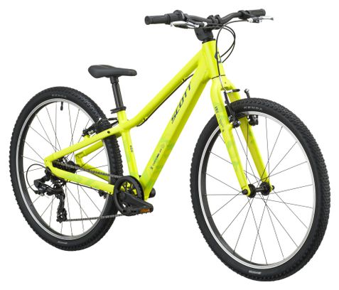 Bicicleta de montaña infantil Scott Contrail 400 Shimano Tourney 7V 24'' Amarilla