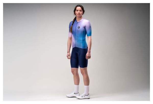 Pantaloncini da ciclismo da donna LeBram Race blu navy