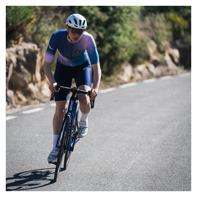 Pantaloncini da ciclismo da donna LeBram Race blu navy