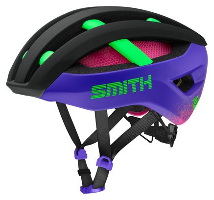 Casco Smith Network Mips Nero/Viola