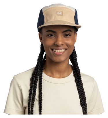 Cappellino Buff 5 Panel Venture beige/blu scuro
