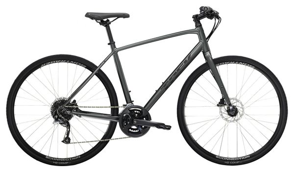 Vélo Fitness Trek FX 2 Disc Shimano Acera/Altus 9V 700 mm Gris Lithium 2023