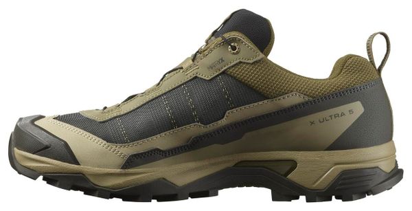 Zapatillas de senderismo Salomon X Ultra 5 GTX Caqui Hombre