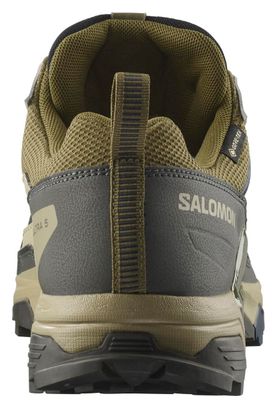 Zapatillas de senderismo Salomon X Ultra 5 GTX Caqui Hombre