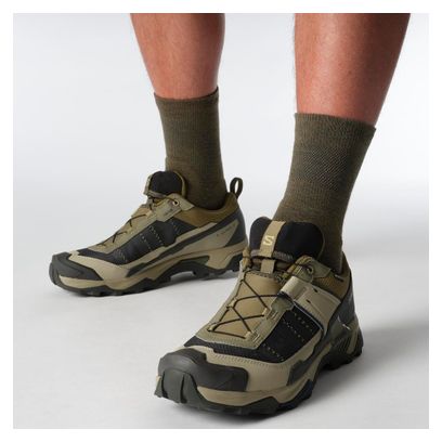 Zapatillas de senderismo Salomon X Ultra 5 GTX Caqui Hombre
