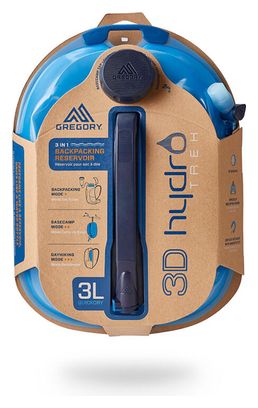 Gregory 3D Hydro Trek 3L Wasserbeutel Blau