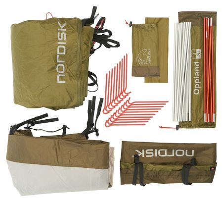 Nordisk Oppland 3 (2.0) Pu Tent Dark Olive Green