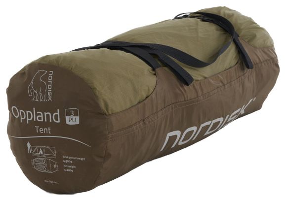 Nordisk Oppland 3 (2.0) Pu Tent Dark Olive Green