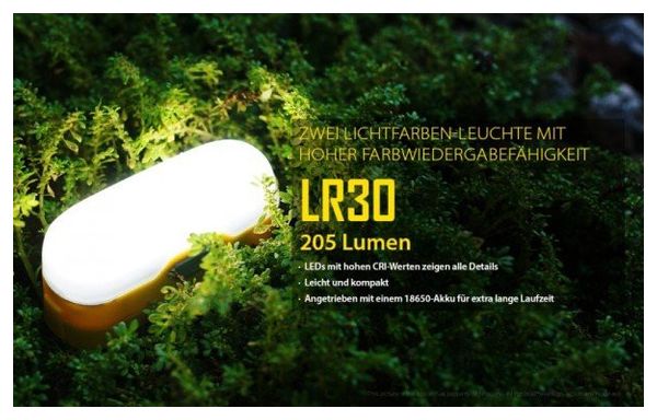Nitecore LR30 - Lanterne de camping avec 205 lumens gelb