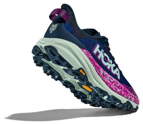 Hoka Speedgoat 6 Trail Shoes Blue/Pink Uomo