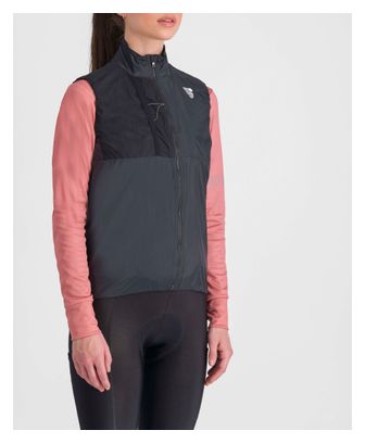 Chaleco Capa Sportful Supergiara Negro para mujer