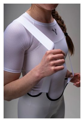 LeBram Race korte fietsbroek voor dames, parelgrijs