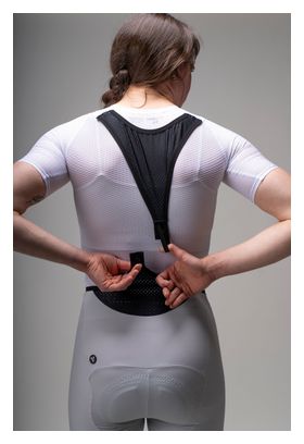 LeBram Race korte fietsbroek voor dames, parelgrijs
