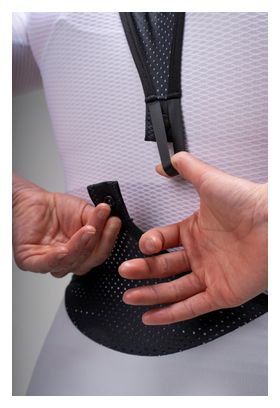 LeBram Race korte fietsbroek voor dames, parelgrijs